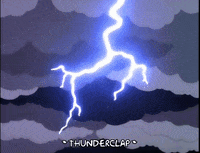 Season 9 Lightning GIF by The Simpsons