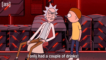 Drunk Rick And Morty GIF by Adult Swim