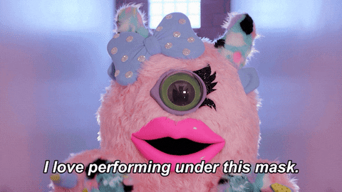 Performing GIF by The Masked Singer