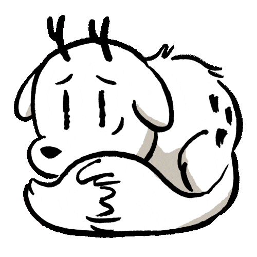 Scared Luke Pearson Sticker by Flying Eye Books