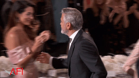 george clooney kiss GIF by American Film Institute