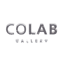 colabgallery snow typo gallery colab Sticker