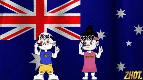 Down Under Australia GIF by Zhotcita