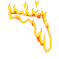 Warming Miami Heat Sticker by AIRVOID