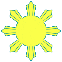 Philippine Flag Sun Sticker by Kapareha