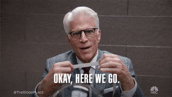 okay here we go the good place GIF by NBC