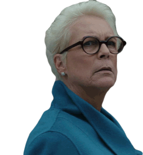 Jamie Lee Curtis What Sticker by Knives Out