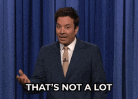 Jimmy Fallon Not A Lot GIF by The Tonight Show Starring Jimmy Fallon