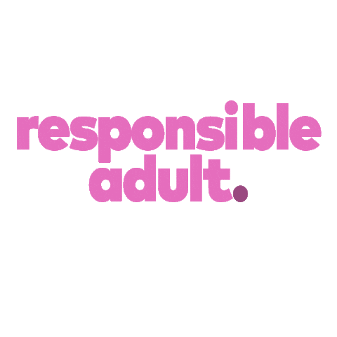 Responsible Adult Sticker by gradientbeverages