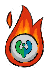 tokocrypto fire nft cryptocurrency burn Sticker
