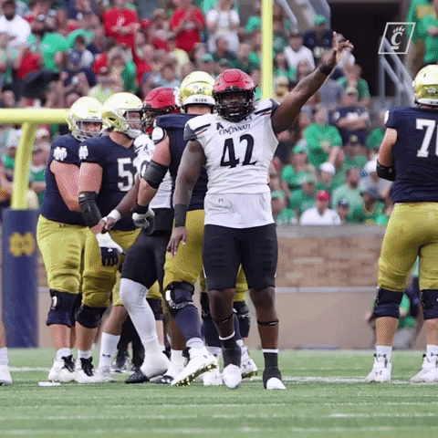 University Of Cincinnati Sack GIF by Cincinnati Bearcats