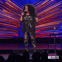Michelle Buteau Shrug GIF by Netflix Is a Joke