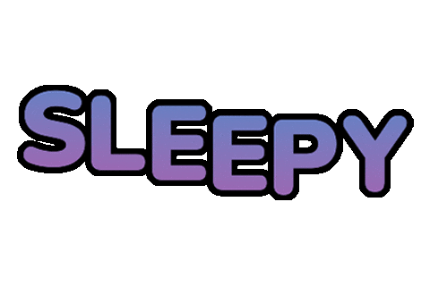 Tired Good Night Sticker