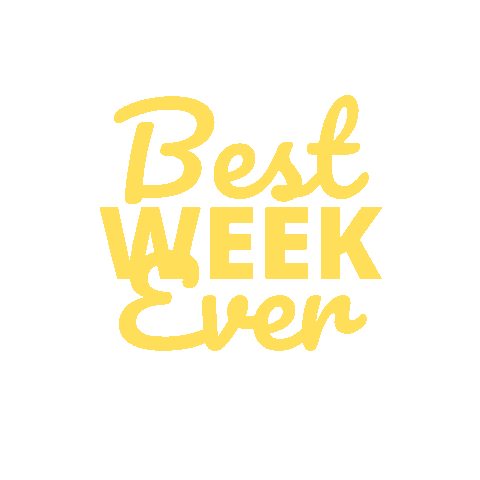 Best Week Ever Sticker by Activeescapes