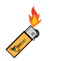 OverJam_Reggae_Festival fire light reggae dancehall Sticker
