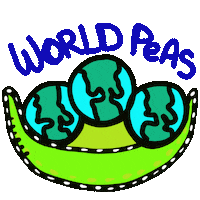 World Peace Sticker by Jelene