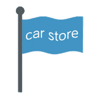 cars flag Sticker by Car Store