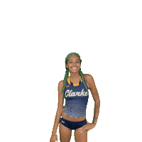 Clarke Athletics Sticker by Clarke University