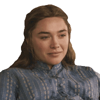 Calculating Florence Pugh Sticker by NETFLIX