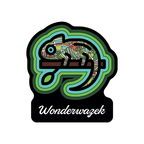 Sticker Chameleon Sticker by Wonderwazek