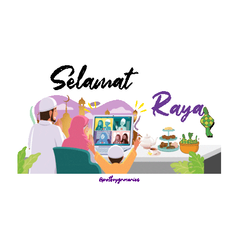 Raya Aidilfitri Sticker by Potboy Groceries