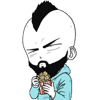 haddadilust haddadilust arturichi haddadilustracion arturichipopcorn Sticker