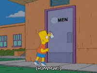 bart simpson running GIF