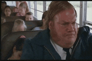 Driving Chris Farley GIF
