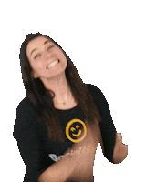 SocialHub happy smile excited clapping Sticker
