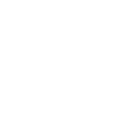 Tuesday Weekday Sticker