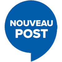 Audika post nouveau bleu audika Sticker