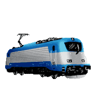 skodatransportation train trains skoda pilsen Sticker