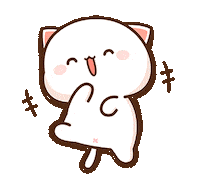 Cat Peach Sticker