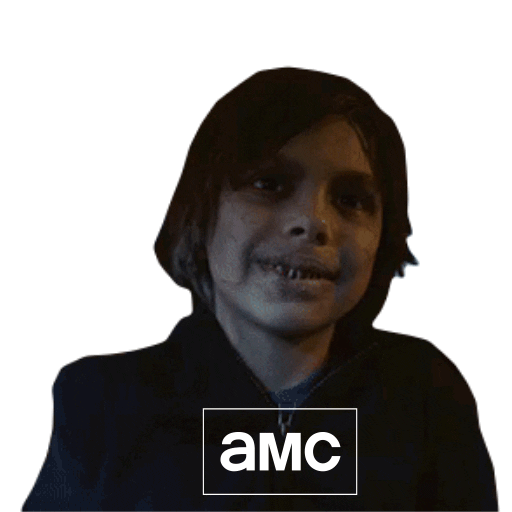 AMCTV_ES giphyupload smile laugh kid Sticker