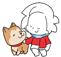 Dog Love Sticker by Ai and Aiko