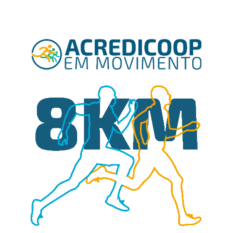 Run Running Sticker by Cooperativa Acredicoop