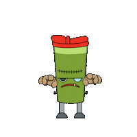 Mary Shelley Monster Sticker by Sweet Hospitality Group