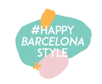 happy barcelona Sticker by Smash Wear