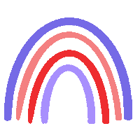 Rainbow Doodle Sticker