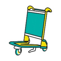 marketingcarttec luggage equipaje carttec cartteconwheels Sticker
