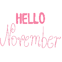 Hello November Sticker