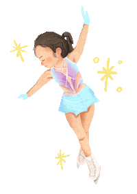 Happy Ice Skating Sticker