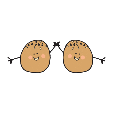 littledumplings giphyupload yay high five dumpling Sticker