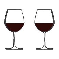 Wining Red Wine Sticker