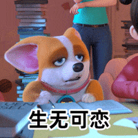 mocoaifay animation dog cartoon corgi GIF