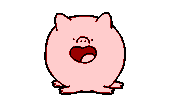 pig rolling Sticker by CsaK