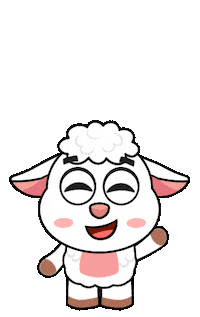 Jumping Sheep Sticker by Tiny Minies