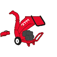 design-dewild gardener chipper gtm arborist Sticker