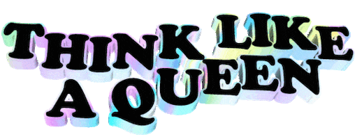 think like a queen Sticker