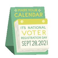 Register To Vote Voter Registration Sticker by LCV - League of Conservation Voters